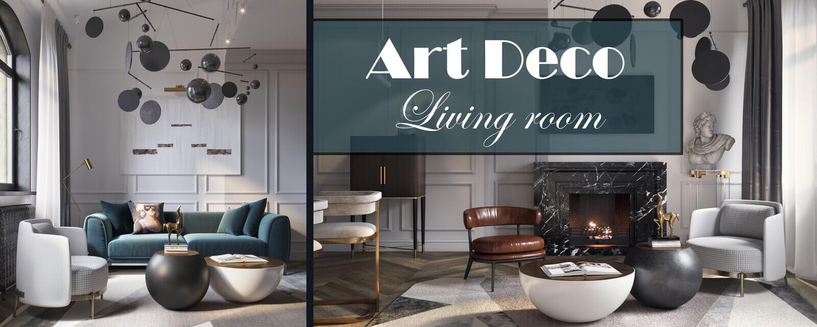 Modern Art Deco Living Room